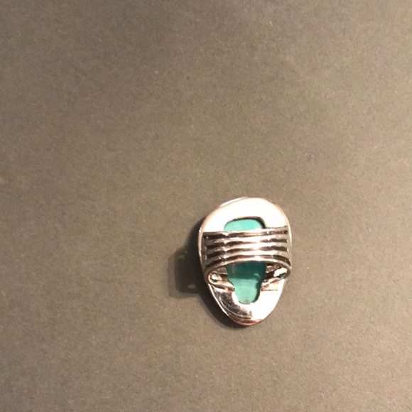 SILPADA 🌟SIZE 8🌟Silver & Tumbled Turquoise Ring - Picture 6 of 8